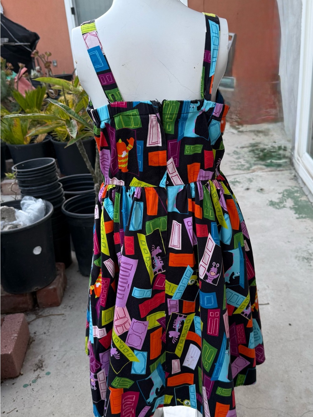 Monsters Inc Kids Dress - Picture 3 of 8
